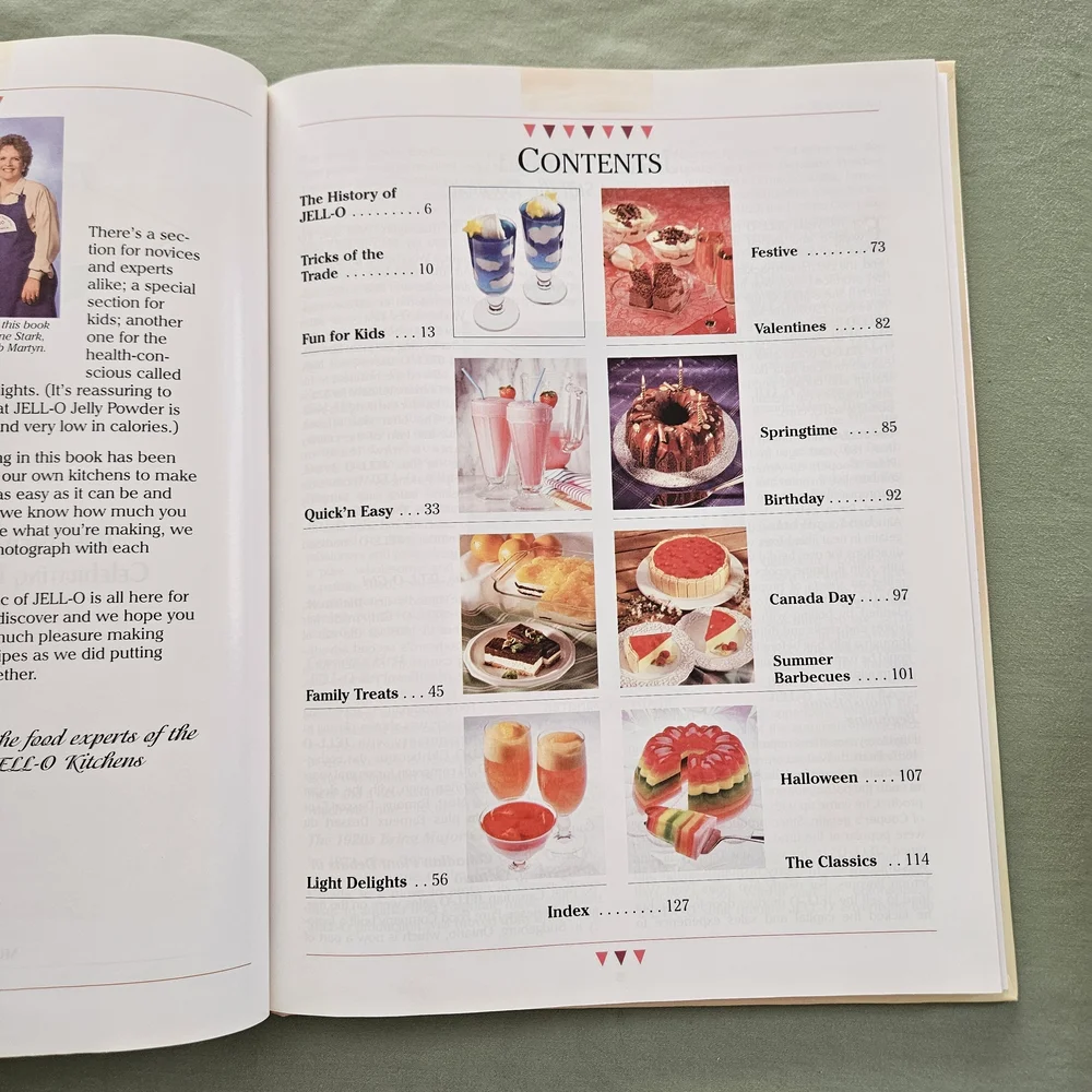 1997 The Magic of‎ Jell-O Hardcover Vintage Recipe Cook Book Desserts - Picture 4 of 9
